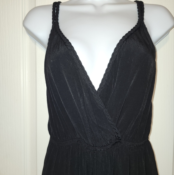 Zara Black Flowy Wide Leg Palazzo Jumper Size L - Picture 7 of 14